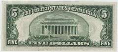 Choice CU 1934 $5 Federal Reserve Note of Philadelphia (C)