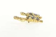 14K Yellow Gold 1960's Pearl Sapphire French Poodle Dog Pin/Brooch
