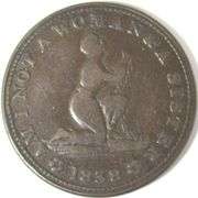 1838 American Anti-Slavery Society Token