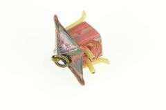 Gold Filled 3D Articulated Eyes Tribal Hut With Face Charm/Pendant