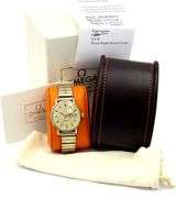 Omega Seamaster Deville Day-Date by Tiffany & Co. 841026 , 34mm, Gold Dial, 14K W/ Box & Dust Bag