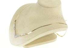 14K Yellow Gold 2.17 Ctw Princess Pave Chevron Cluster Chain Necklace