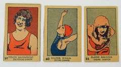 3 - 1920's Women in Sports Drawing Strip Cards