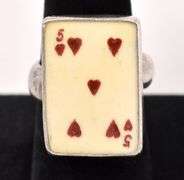 Sterling Silver Enamel Ring