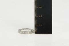 14K White Gold 0.75 Ct Princess Cut Diamond Wedding Band Ring