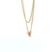 18K Yellow Gold 1.1mm Cable Chain Vintage Simple Link Necklace