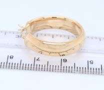 Nice Yellow Gold 6.2mm Gold Hoop Earrings