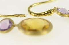 18K Yellow Gold Marco Bicego Jaipur Color Citrine Dangle Earrings