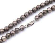 Group Lot of 2 Vintage 925 Sterling Silver Ball Chain Necklaces