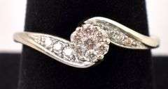 Darling Cluster Diamond Ring in White Gold