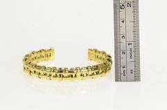 18K Yellow Gold Tiffany & Co Basket Vanerie 2002 Cuff Bracelet
