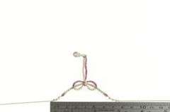 18K White Gold 5.00 Elaborate Art Deco Diamond Ruby Bow Necklace