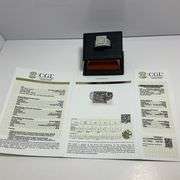 CERTIFIED 14K WHITE GOLD AND DIAMOND RING. 2.50 CARATS