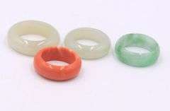 Group Lot of 23 Jade and assorted Other Bands