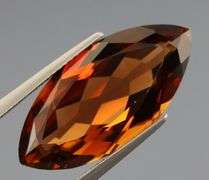 Stunning 15.36ct marquise cut Imperial Topaz