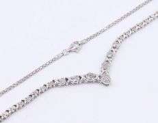 Group Lot of 2 Vintage 925 Sterling Silver Necklaces
