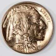 BU 1938 D Buffalo Nickel From a Part Original Roll