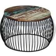 Round Reclaimed Wood Coffee Table - Rustic Elegance