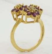 Such Pizzaz Flower Ruby & Diamond Ring, 14K