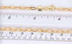 Paper Clip 18kt Yellow Gold Chain Necklace