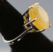 Glowing 36.28ct untreated Fire Opal ring