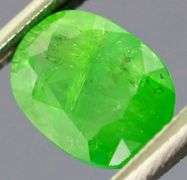 Lime green 1.72ct untreated Tanzanian Tsavorite Garnet