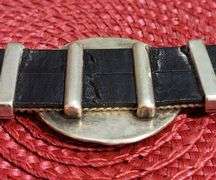 Vintage Style 47.8 Gram Aztec Wheel of the Moon Bangle Bracelet