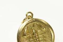 14K Yellow Gold Lobster Embossed Regeneration Symbol Charm/Pendant