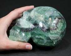 Heavy 8,940ct Purple and Green Fluorite Skull