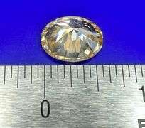 Sparkling Rare 9.5 Ct VVs1 Peach Color Fire Moissanite Solitaire