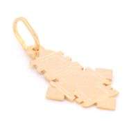 18kt Yellow Gold Ethiopian Cross Pendant