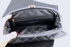 Chanel Timeless Quilted Caviar Clutch Bag