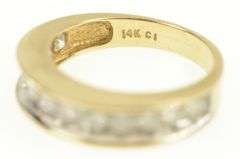 14K Yellow Gold 1.25 Ctw Classic Channel Diamond Wedding Ring
