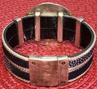 Vintage Style 47.8 Gram Aztec Wheel of the Moon Bangle Bracelet