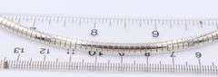 Italian Sterling silver 3mm Omega Chain with Cross Pendant