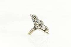 Sterling Silver L Henderson Southwestern Mother of Pearl Ring