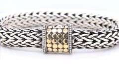 Trendy John Hardy 10mm 2 Tone Bracelet