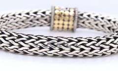 Trendy John Hardy 10mm 2 Tone Bracelet