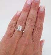 Emerald Cut Diamond in a Bezel Setting