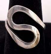 Sterling Silver Wavy Band Ring