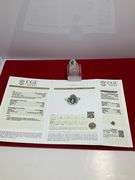 CERTIFIED 14K YELLOW GOLD DIAMOND AND EMERALD RING