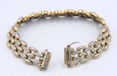 Group Lot of 3 Vintage 925 Sterling Silver Bracelets