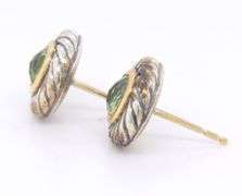 David Yurman Peridot Cookie Earrings