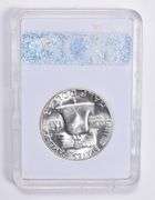 MS69 FBL 1958-P Franklin Silver Half Dollar Full Bell Lines SGS