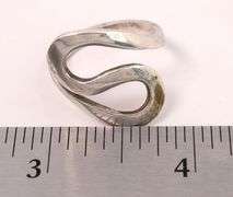 Sterling Silver Wavy Band Ring