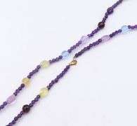 Fantastic Amethyst, Garnet, Blue Topaz and Citrine Necklace