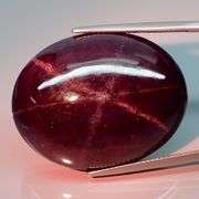 Substantial 90.85ct Star Rhodolite Garnet cabochon