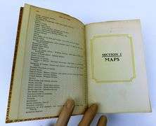Small Antique Leather Atlas Book