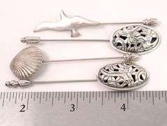 Random Pin Lot in Sterling Silver