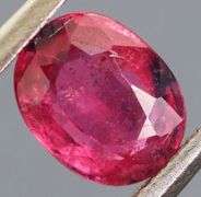 Untreated! .92ct rich top red and blue Ruby
